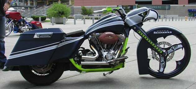 new seattle seahawks motorcycle