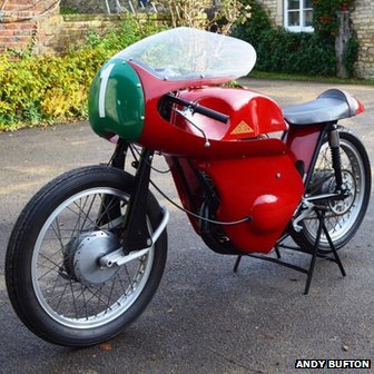 cotton motorcycle presented to gloucester folk museum