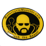 Motorcycle Monster Pin 1.25''x1''