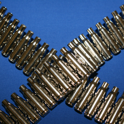 Bullet Belt 308 Silver Case- No Tip - Silver Link